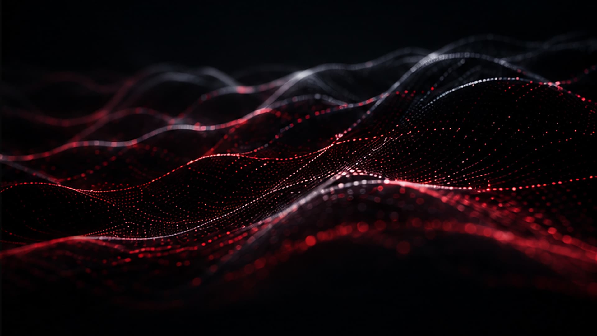GridNox Red Cyber Wave Background